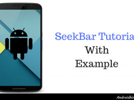 SeekBar Tutorial With Example
