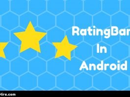 RatingBar in Android