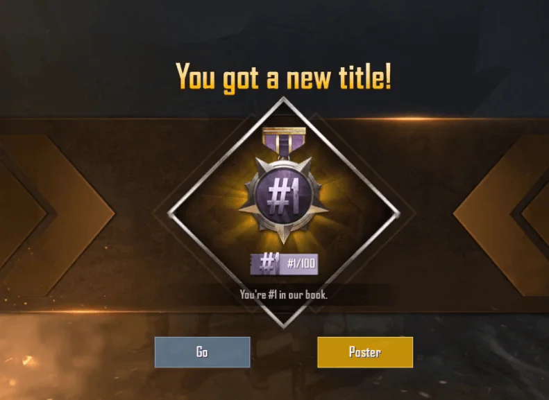 #1/100 PUBG Title Guide