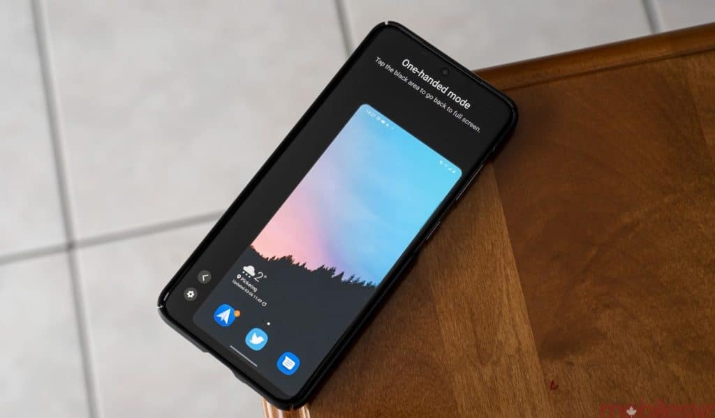 Using One-Handed Feature