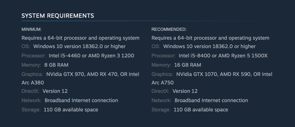 requirements for Forza Horizon 5