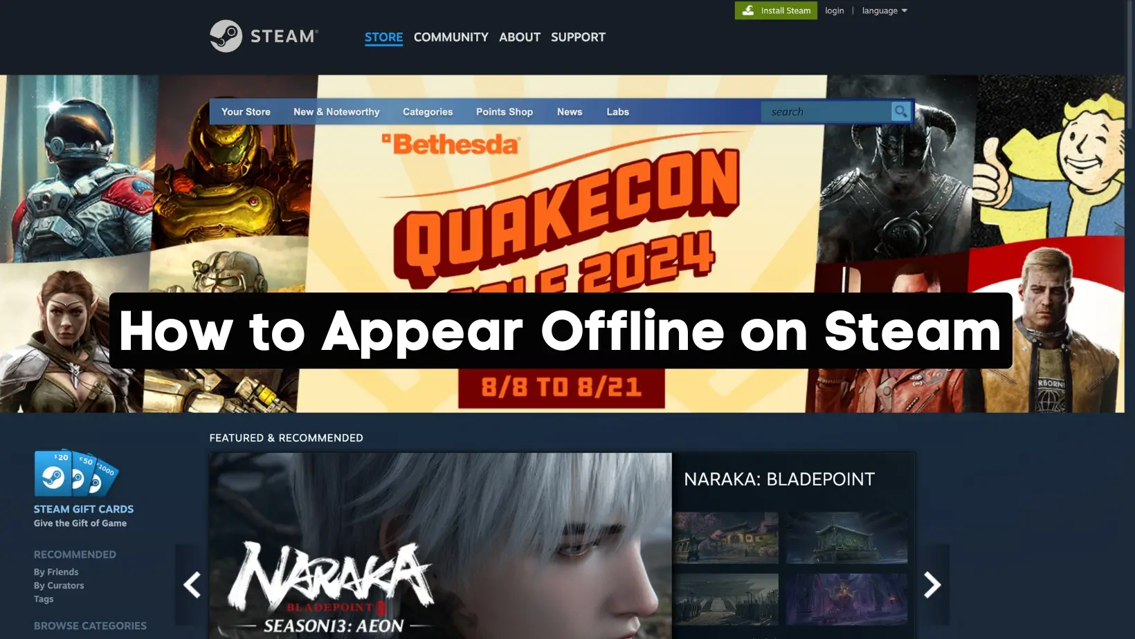 How to Appear Offline on Steam