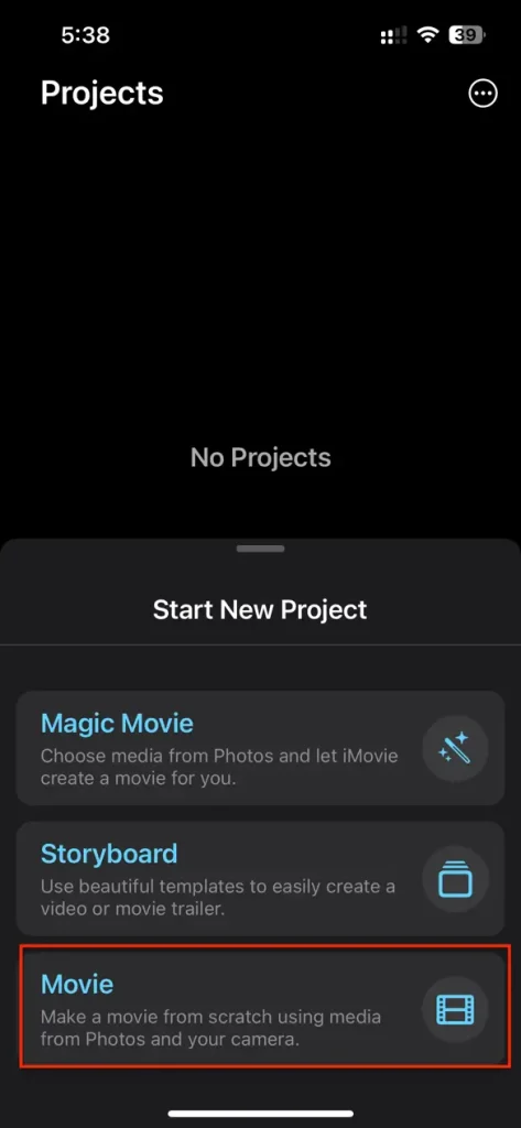 How to Crop a Video on iPhone Without Losing Quality 4 Importing video to iMovie