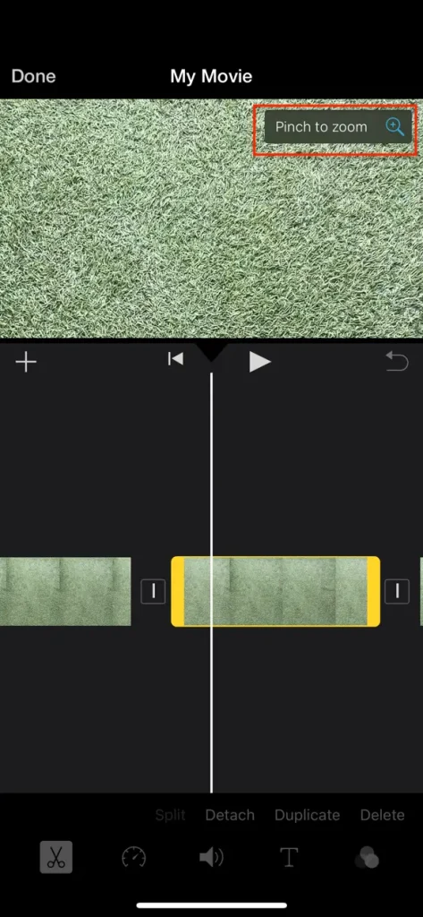 How to Crop a Video on iPhone Without Losing Quality 6 zoom in to crop the video