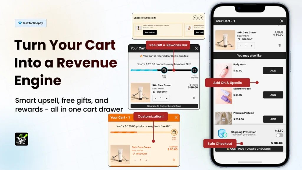 Oxify Cart Drawer slide-out cart for Shopify