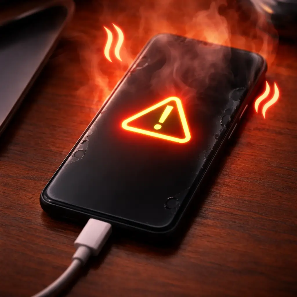 Android phone overheating while charging causing random restarts