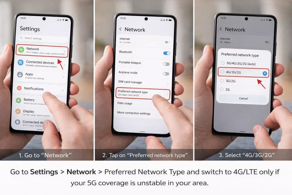 Android Phone Overheating? 12 Fixes That Actually Work in 2026 7 Fix Your Network Connection