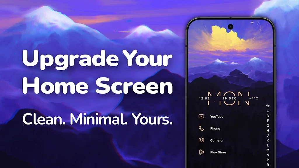 Niagara Launcher minimalist one-handed home screen