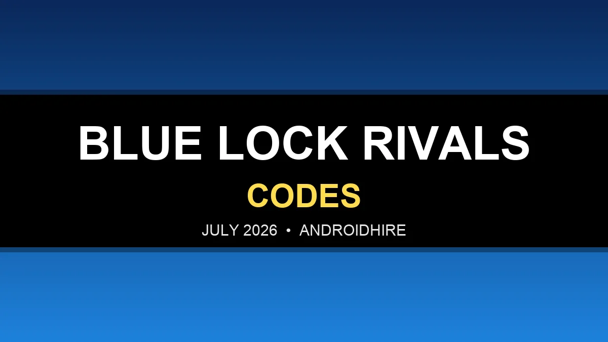 Blue Lock Rivals Codes (October 2026): All 3 Working