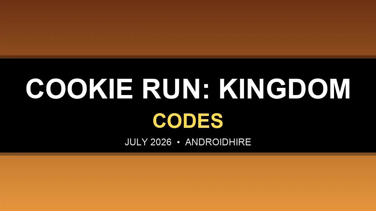 Cookie Run: Kingdom Codes (July 2026): All Working Coupon Codes