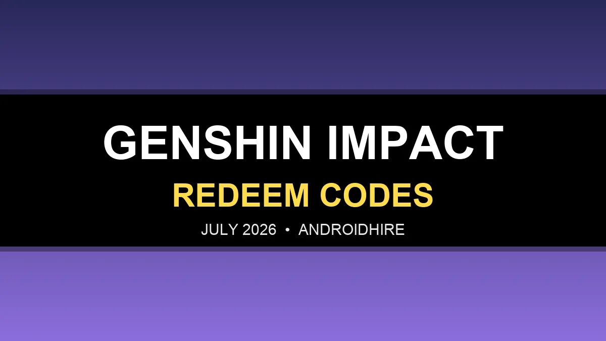 Genshin Impact Codes (October 2026): Free Primogems