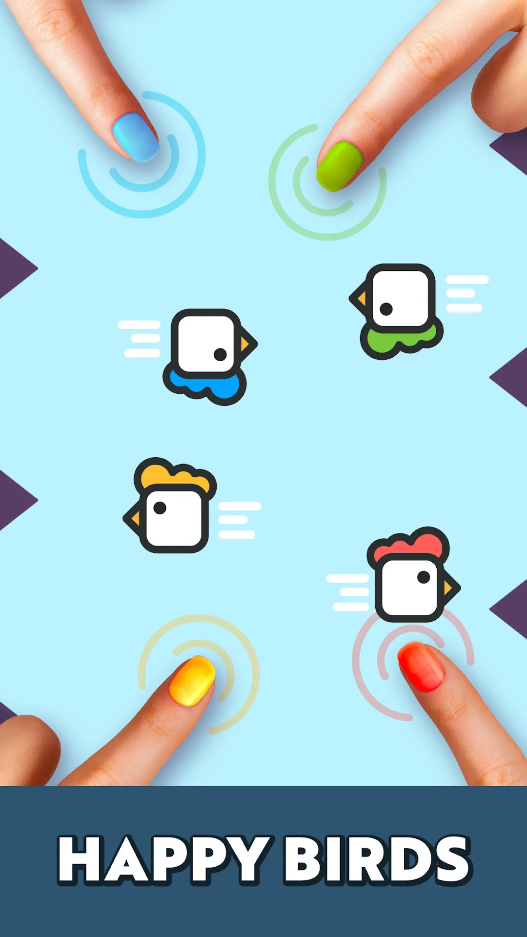 1 2 3 4 Player Games four-corner layout on a tablet, a local co-op Android game for four players on one device