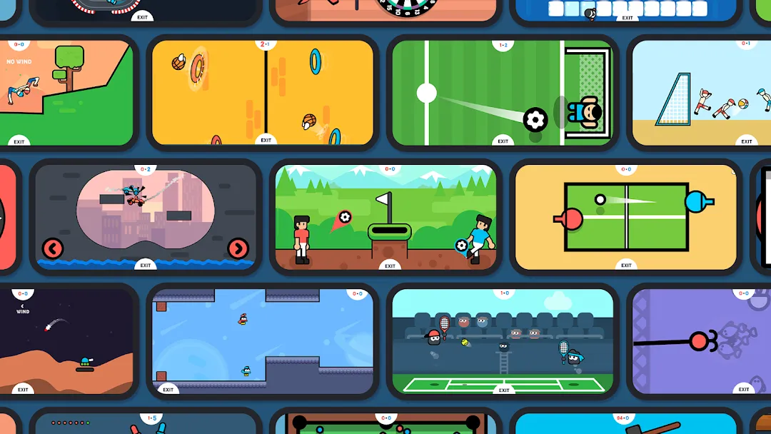 2 Player games: the Challenge minigame on one phone, a top local co-op Android game for two players