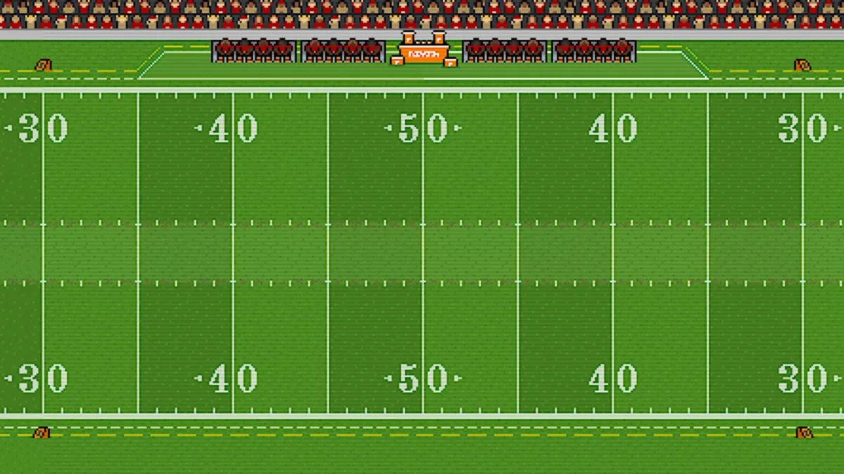 Retro Bowl pixel art American football game, 81MB on Android
