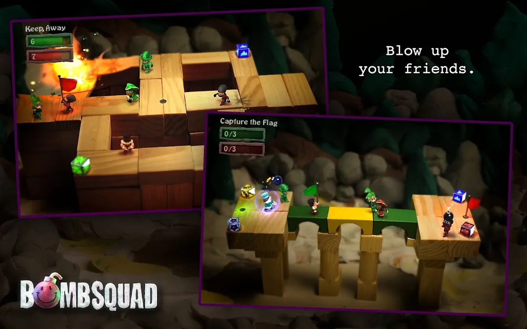 BombSquad eight-player local match, the best split-screen and local multiplayer Android game of 2026