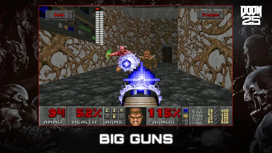 DOOM on Android screenshot, the best offline FPS game for Android you can buy once