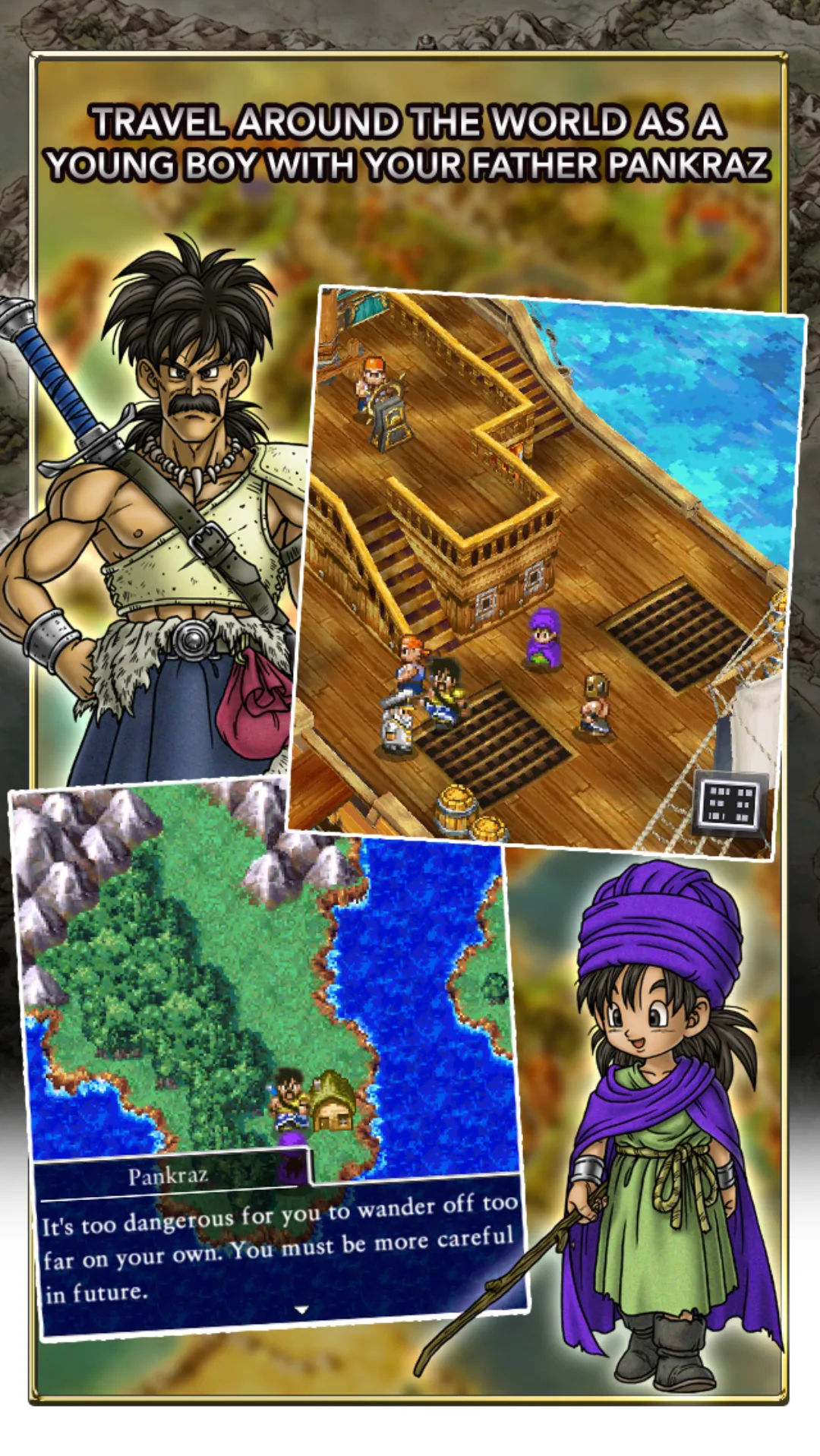 DRAGON QUEST V on Android, an offline RPG for Android with no ads and no in-app purchases