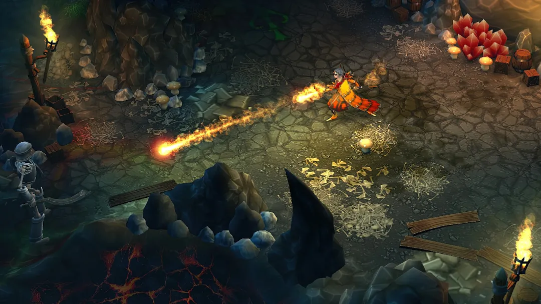 Eternium on Android, a free action RPG that plays offline after the first content download