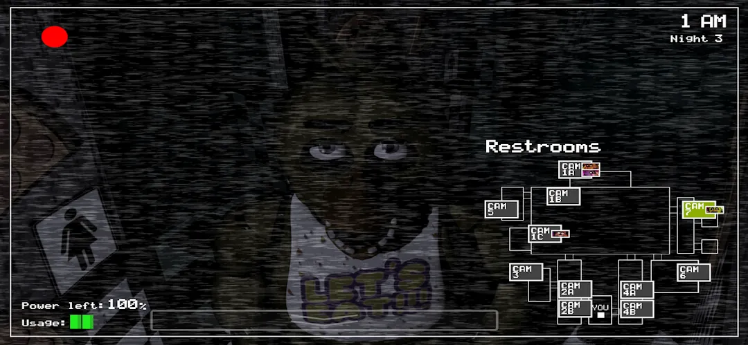 Five Nights at Freddy's on Android, the highest jump-scare intensity horror game on this list