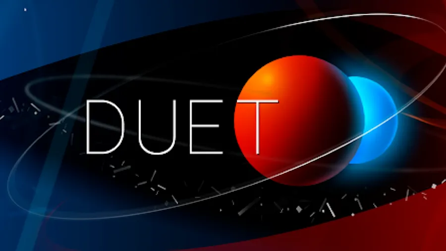 Duet rotating-dots arcade game, 92MB on Android with a 4.65 rating