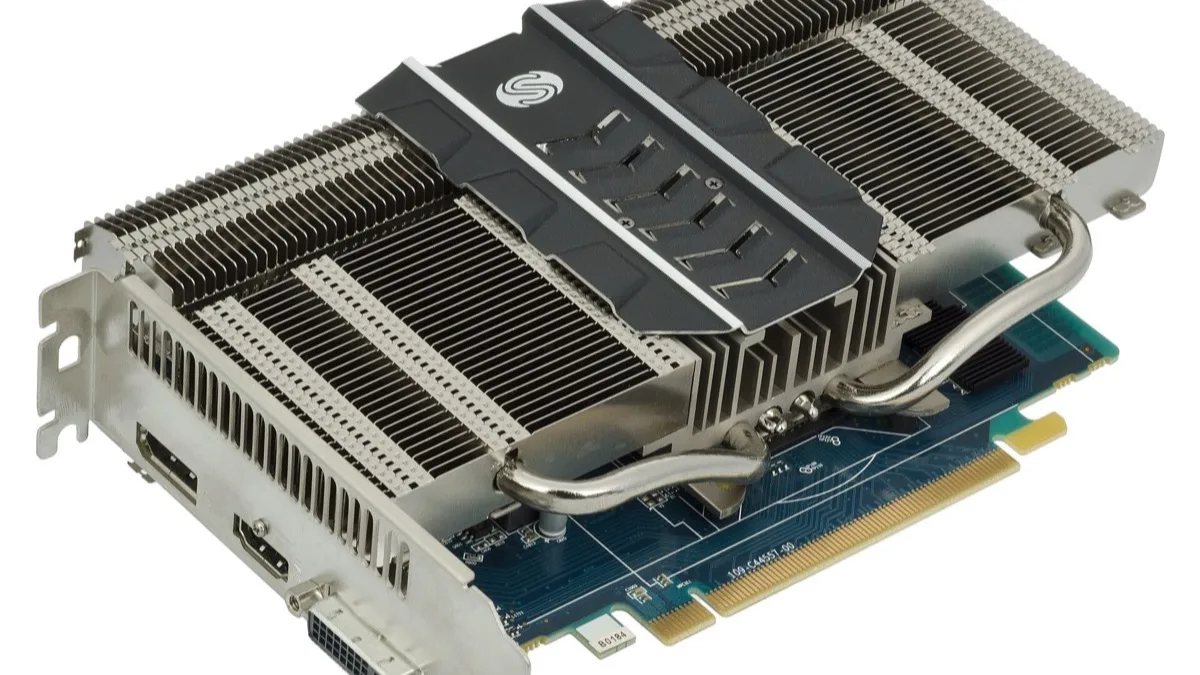 A graphics card with a large dual-fan heatsink and exposed circuit board, representative of the entry-level cards facing new price hikes