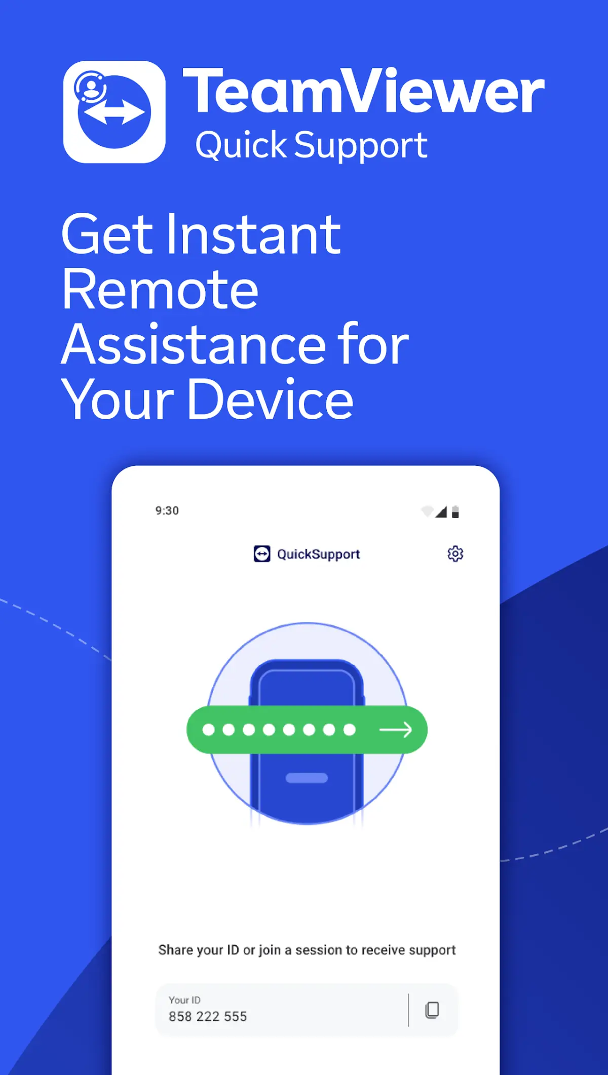 TeamViewer QuickSupport Android app from Google Play