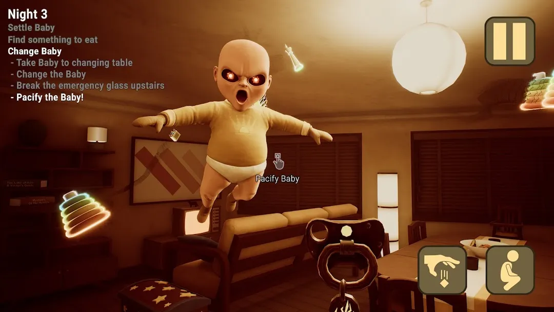The Baby In Yellow on Android, a free short-session horror game with mild jump scares
