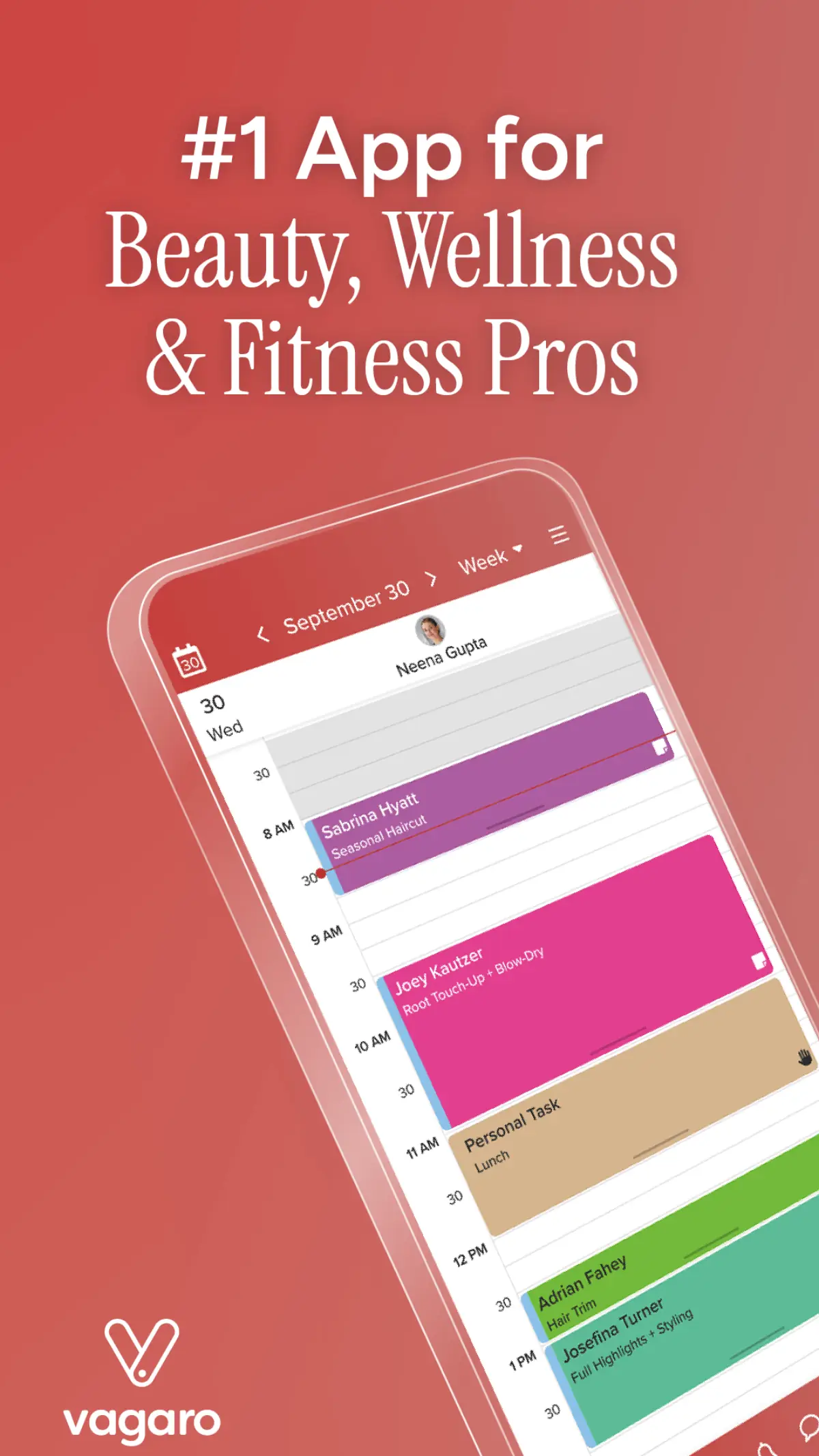 Vagaro Pro salon booking and POS on Android from Google Play