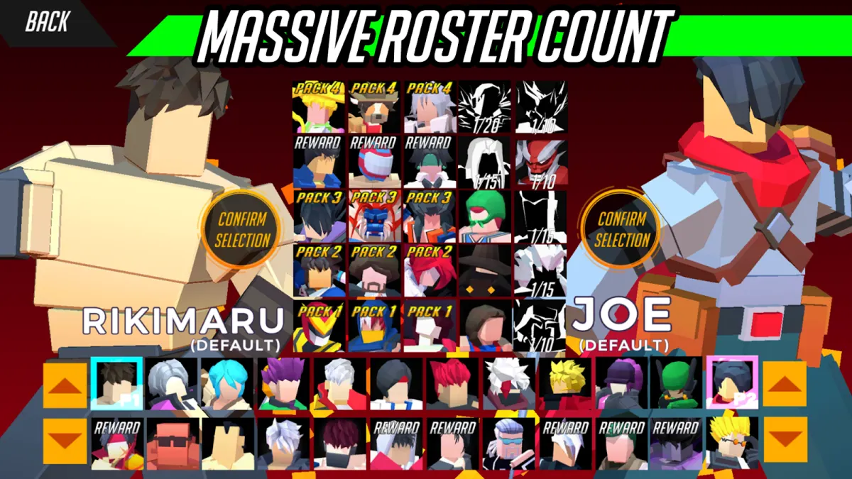 Vita Fighters on Android, a 1v1 arcade fighter with a big roster