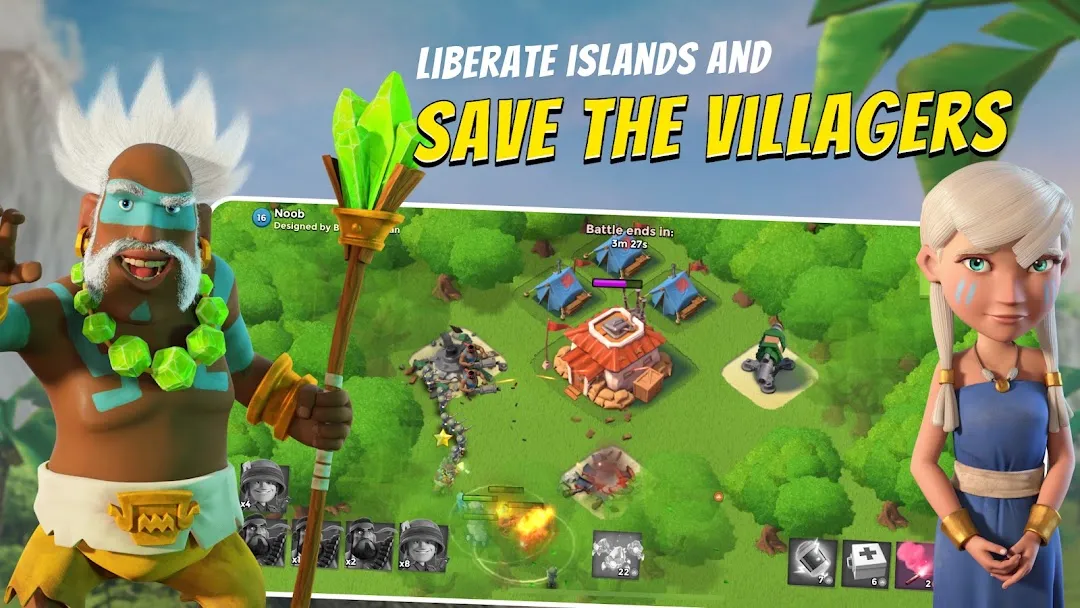 Boom Beach island base, the closest game like Clash of Clans from Supercell