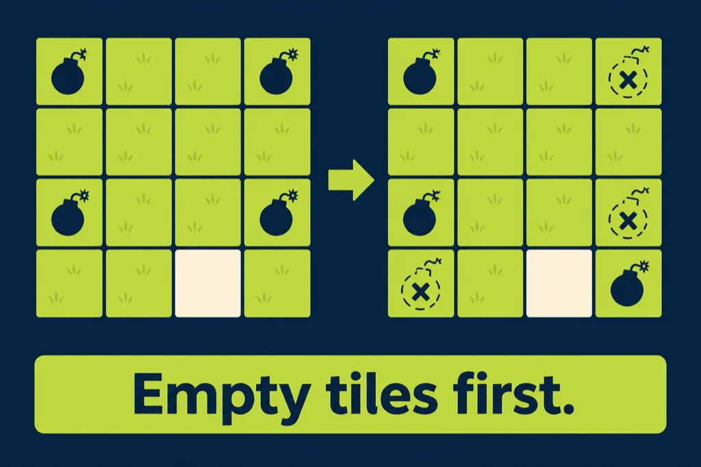 Grid diagram showing wasted nukes when plot tiles are full