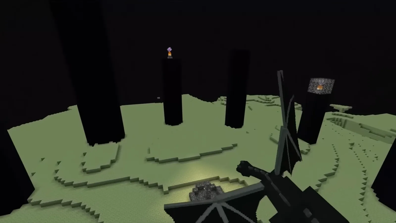 Minecraft The End dimension, the late-game craft-and-explore loop