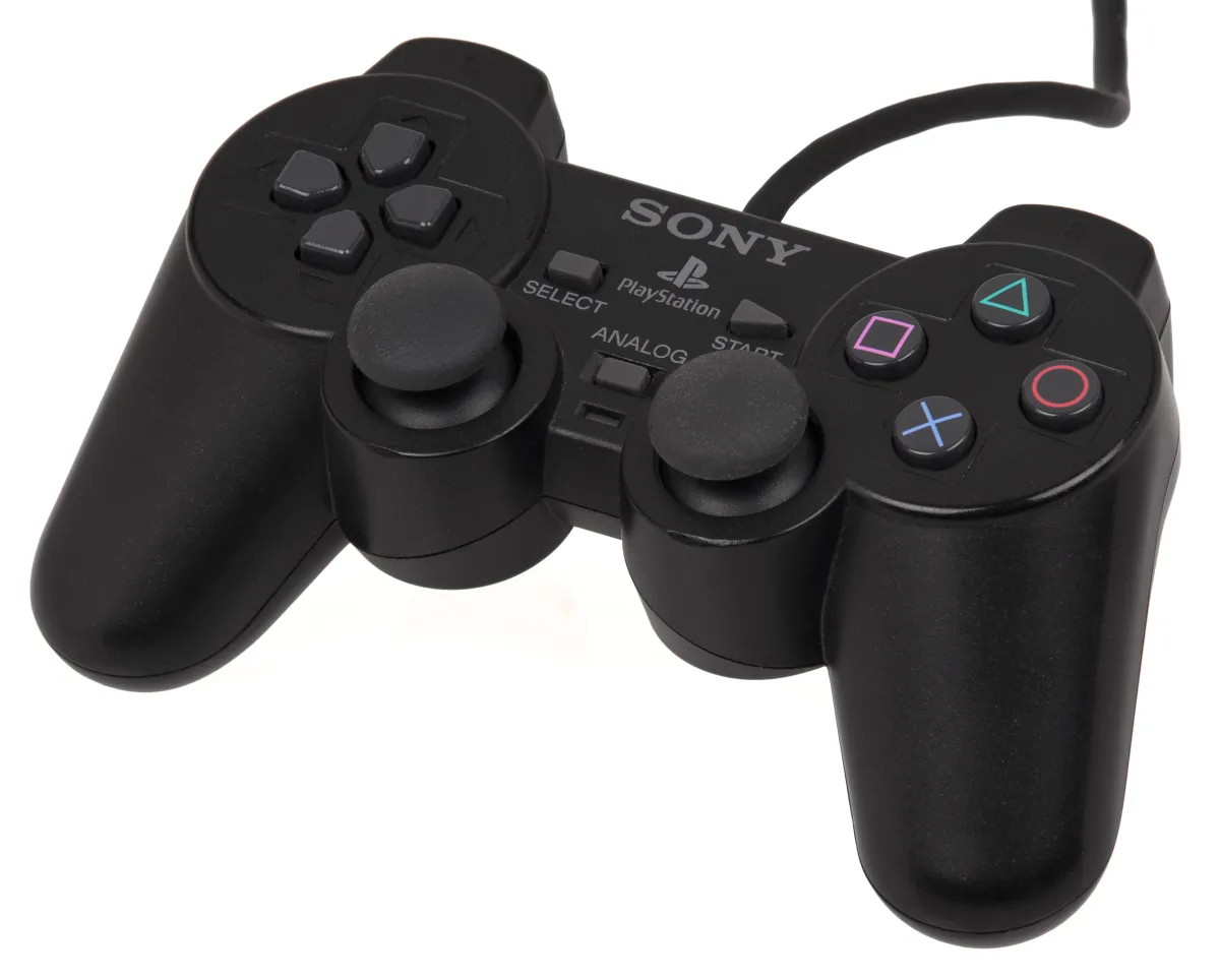 Sony DualShock 2 controller, the original PS2 pad that maps cleanly onto Android Bluetooth gamepads
