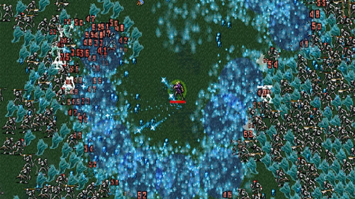 Vampire Survivors, a light 4GB RAM action game