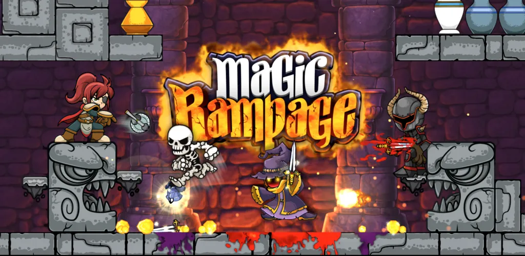 Magic Rampage, a free action RPG platformer with an offline campaign