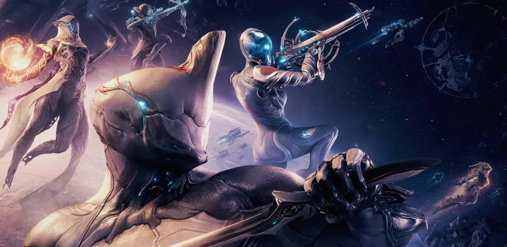 Warframe on Android, a free online co-op action game
