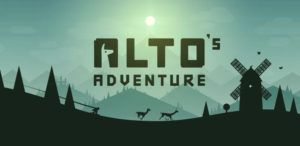 Alto's Adventure official Google Play art, one of the best endless runner games for mobile (one-touch / quirky)