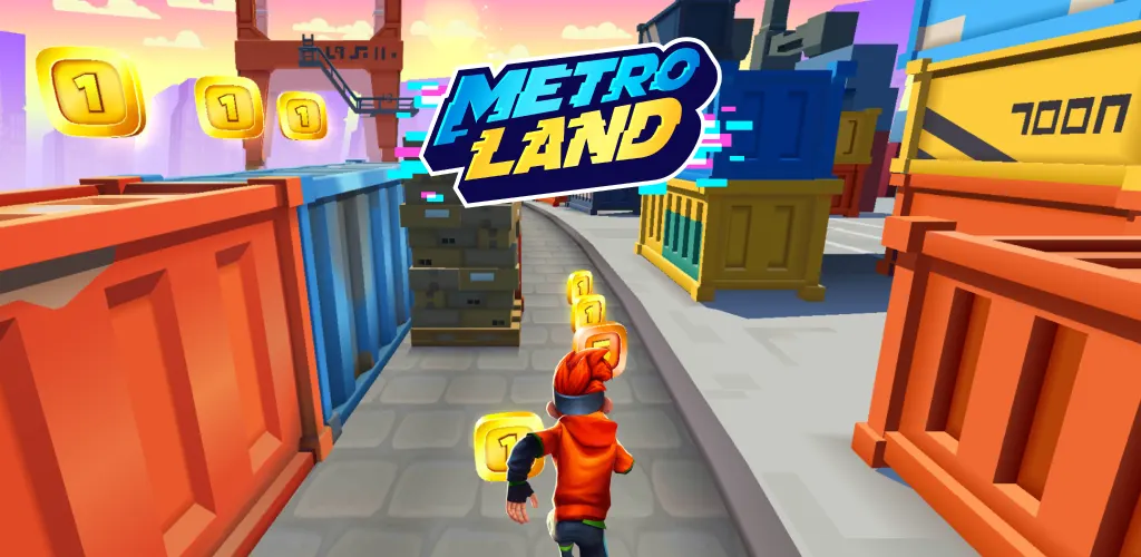 MetroLand official Google Play art, one of the best endless runner games for mobile (action runner)