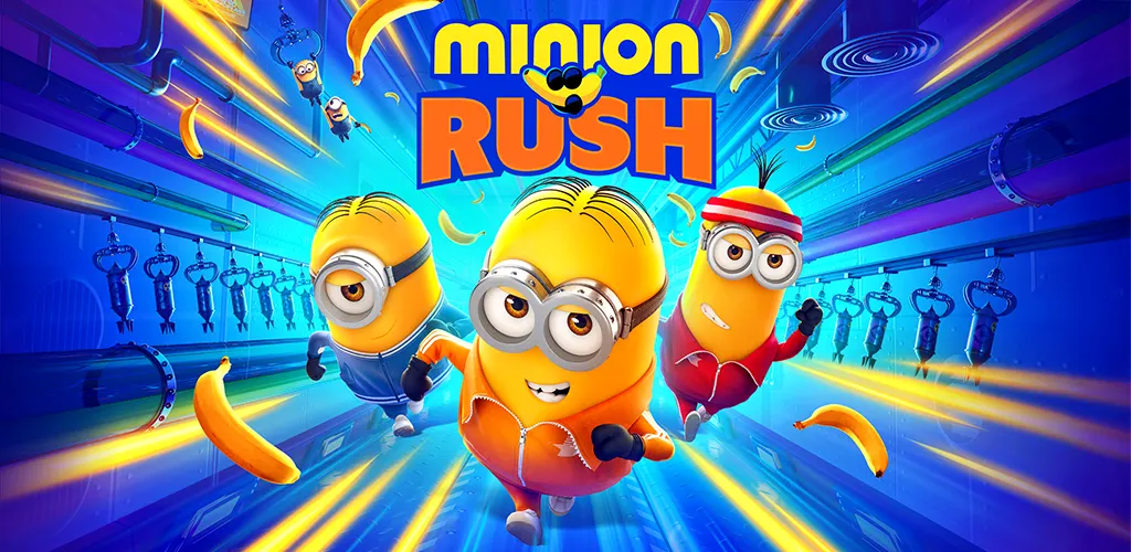Minion Rush official Google Play art, one of the best endless runner games for mobile (3d lane runner)