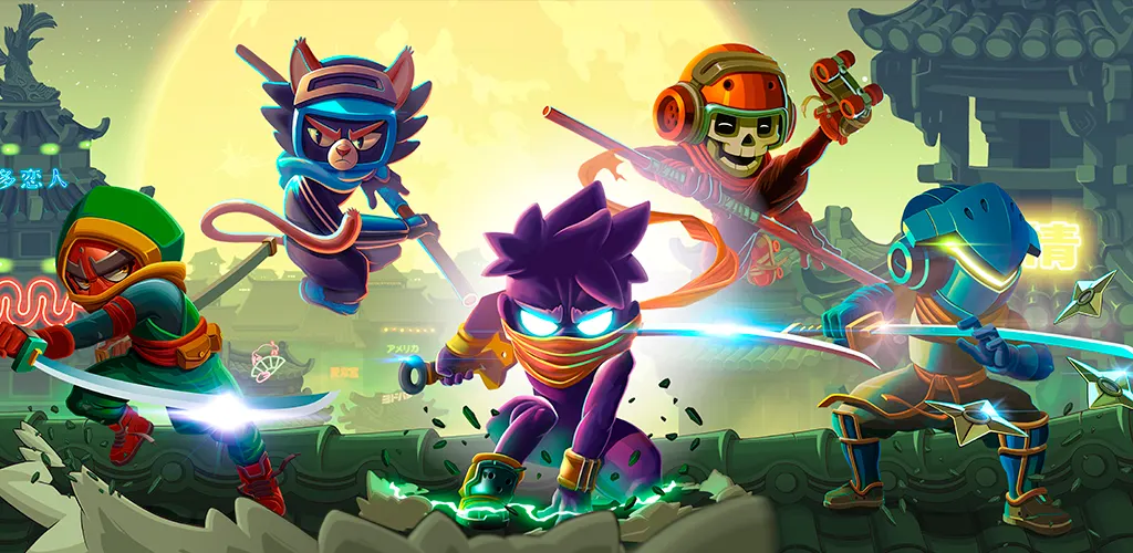 Ninja Dash Run official Google Play art, one of the best endless runner games for mobile (action runner)