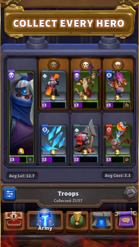 Warcraft Rumble official Google Play screenshot, a game like Clash Royale