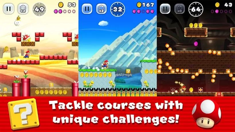 Super Mario Run official Google Play screenshot, one of the games like Geometry Dash