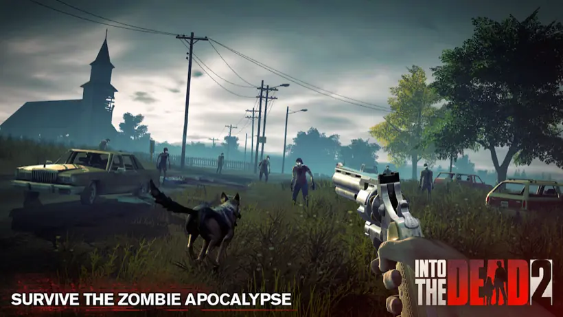 Into the Dead 2: Zombie Killer official Google Play screenshot, a game like Temple Run