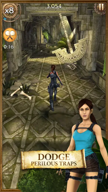 Lara Croft: Relic Run official Google Play screenshot, a game like Temple Run